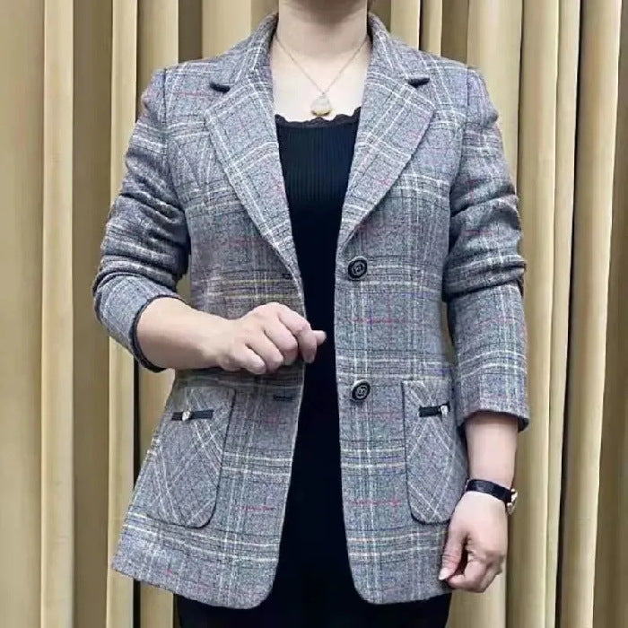 ✨🧥【M-4XL】Ново есенно-зимно яке с ревери за жени