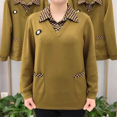 Псевдо-двуделни пуловери с каре, които ще са модерни през 2026 г.