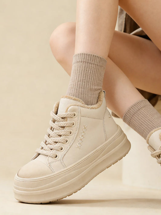 Високи Топли Кецове с Дебела Подметка и Подплата