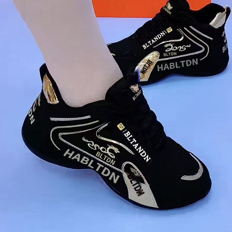 🔥👟 Високи маратонки със златен десен | Стилни и универсални | Стилни и универсални