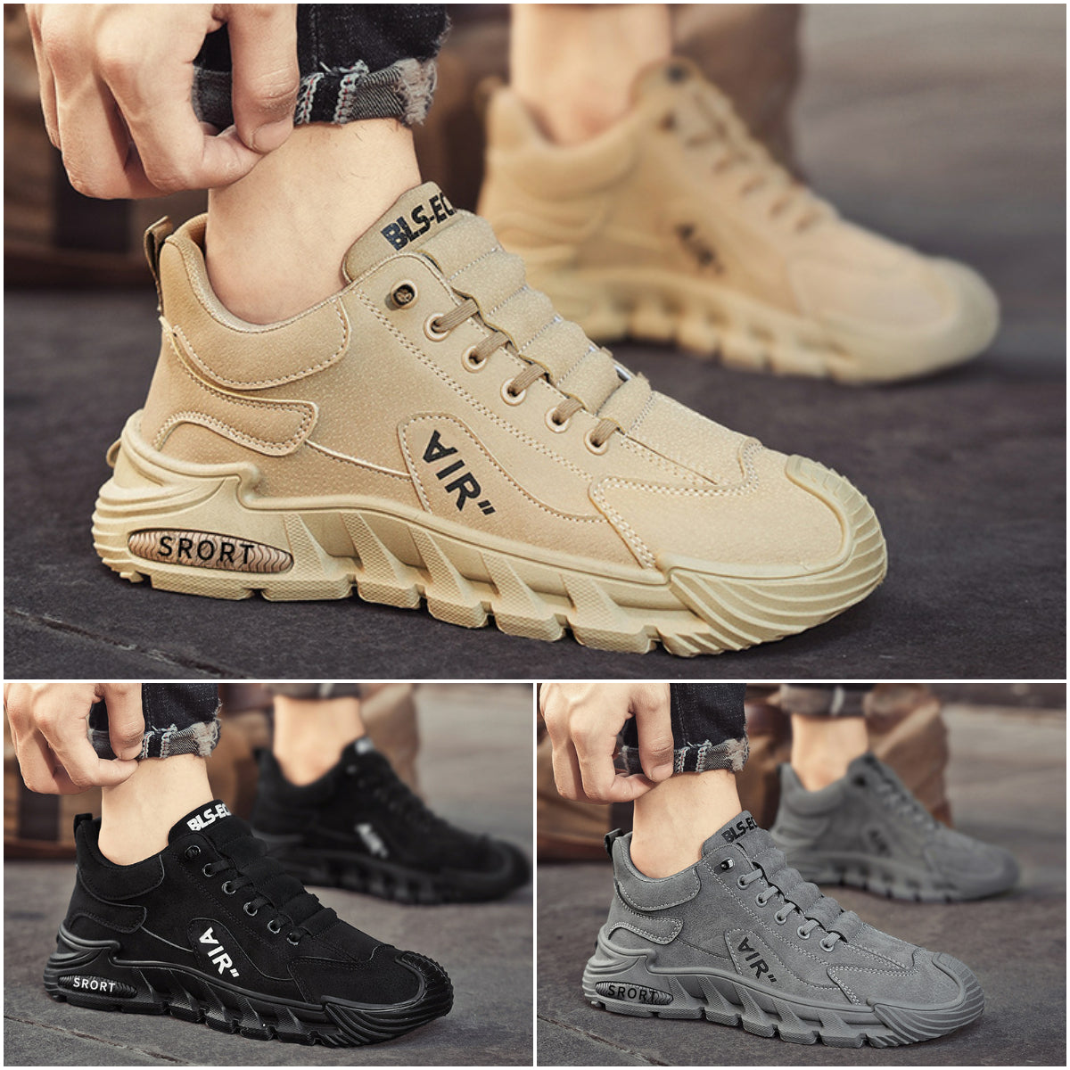 🔥✨【50% ОТСТЪПКА】🥾Нови мъжки ежедневни обувки, дишащи и удобни, изработени от водоустойчива материя.