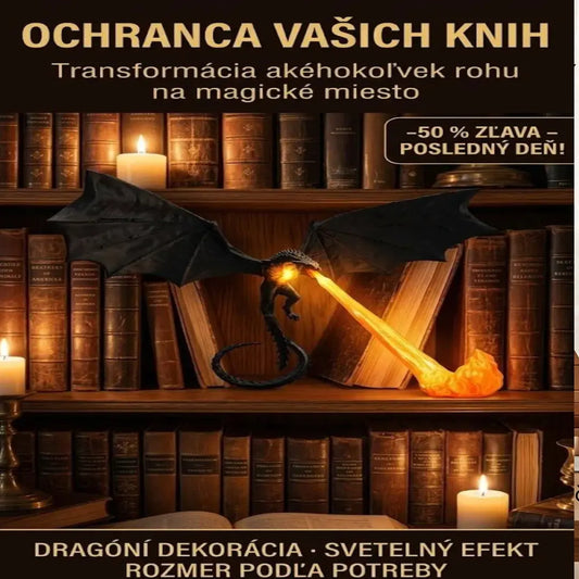 🐉🔥 3D LED svetlo s ohnivo chrliacim drakom | Fantasy žiariaca dekorácia na poličku