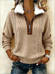 Ограничена във времето изненада: 50% отстъпка!🔥🔥 Дългоръкава блуза с принт и пухкав кардиган