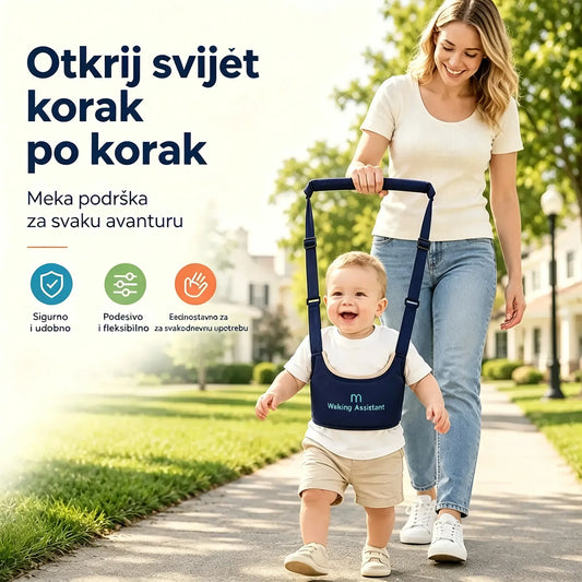 👶🍼 Pojas za hodanje za bebe | 2-u-1 povodac za bebe, udoban, prozračan i otporan na pad