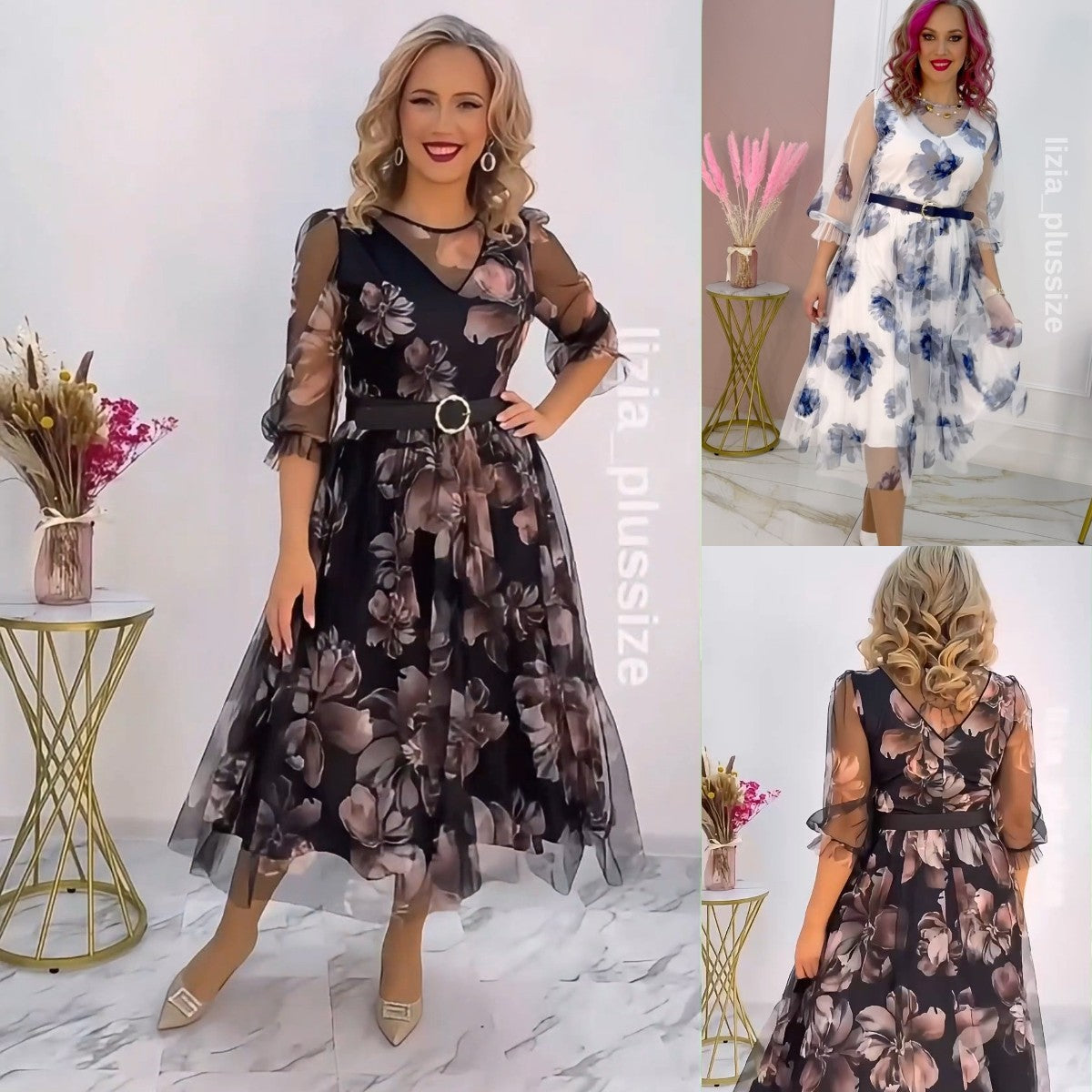 🌸💥【S-5XL】Нова елегантна рокля с щампа