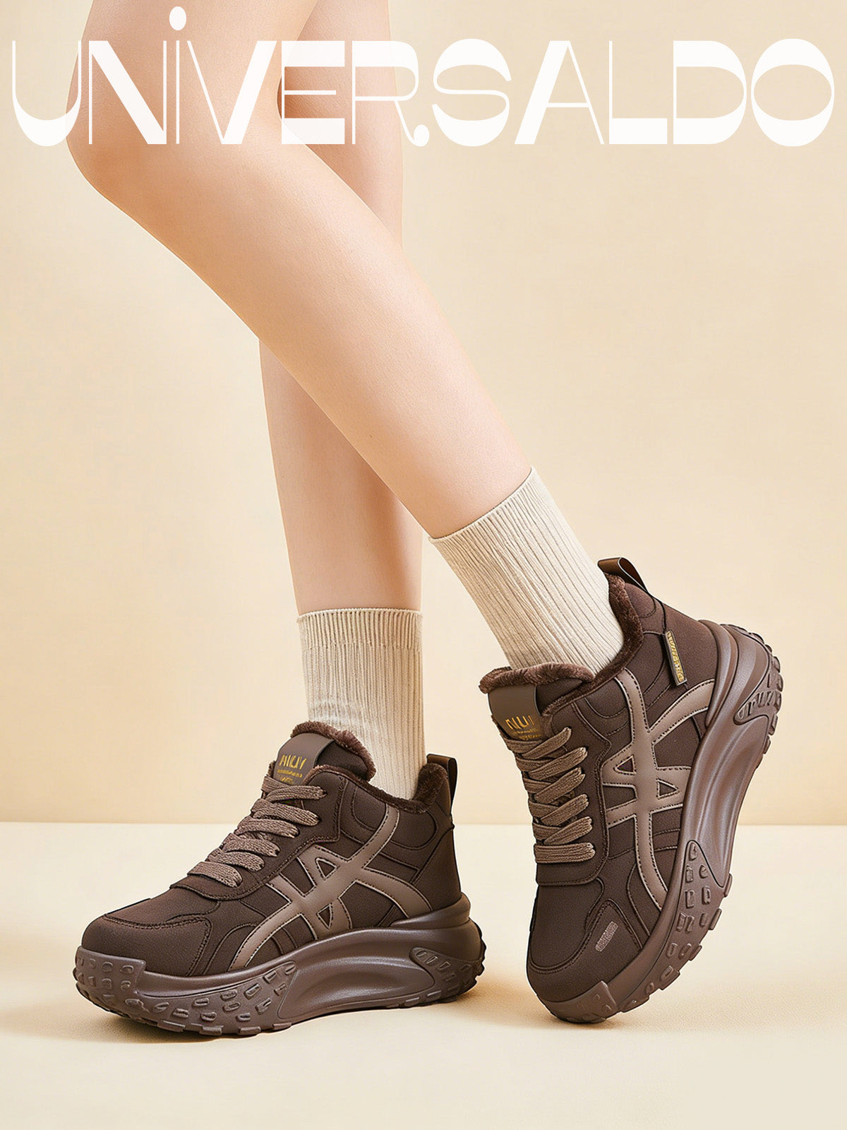 Ретро Спортни Обувки с Подплата и Дебела Подметка