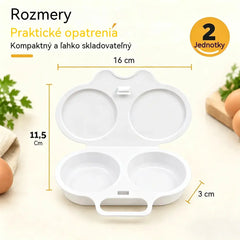 🎁2 kusy za 20 €💥Vajíčkový hrniec do mikrovlnky: dvojitý, nepriľnavý a ľahko sa čistí.🏠