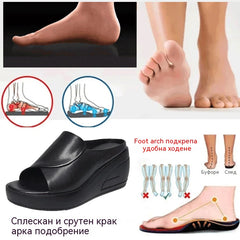 🔥Горещи продажби🔥👡【35-42】Дамски сандали на платформа с мека подметка – Височина на тока: 5,5 см