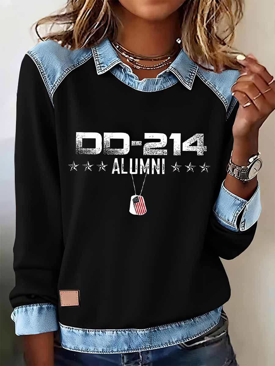 【S-5XL】👕Дамска блуза с прегърнато яке в стил „имитация на деним“
