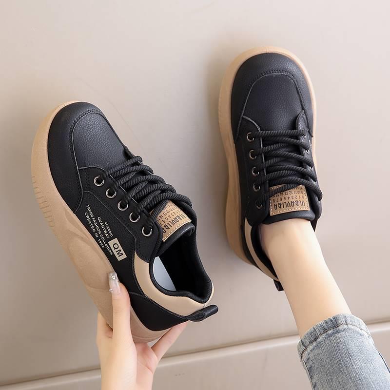 Дамски Спортни Кецове с Дебела Подметка от Кожа