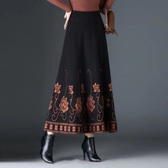 🌸🌸【S-5XL】Есенна и зимна удебелена вълнена пола