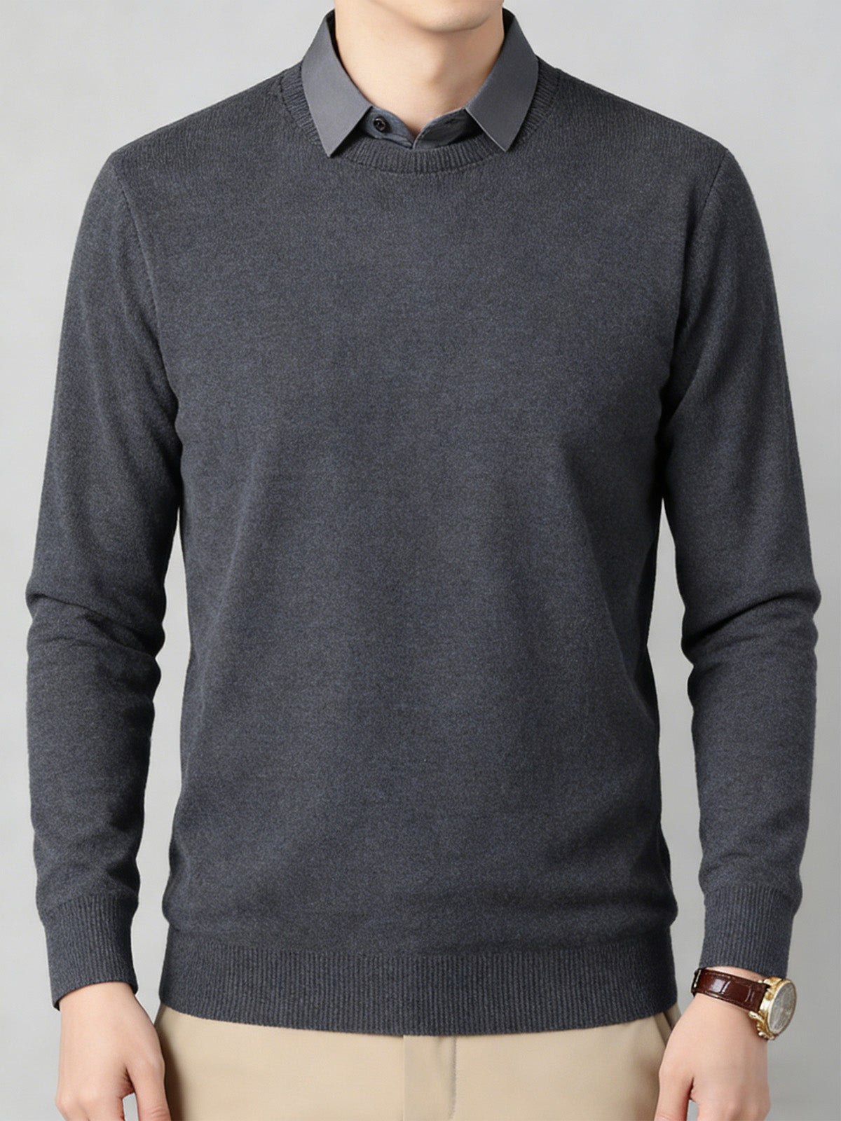 Псевдо-Двуделно Суитшърт с Яке и Подплата