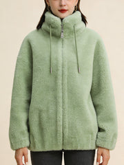 Висока Яка Яке с Двустранен Кашмир и Молния