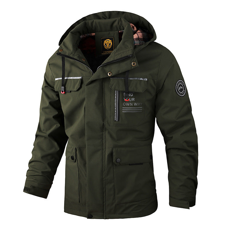 🔥 😎【M~4XL】 2026 Ново ветроустойчиво водоустойчиво външно алпинистко яке за мъже