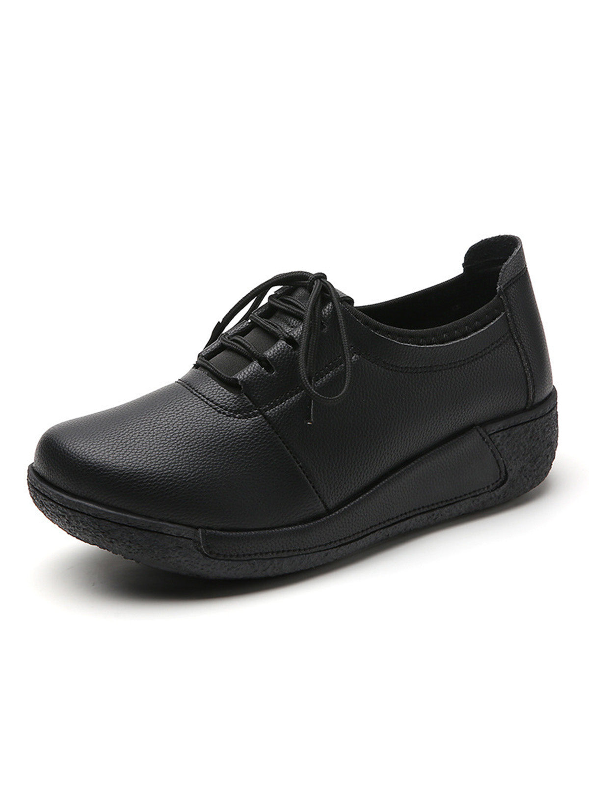 Удобни Обувки с Дебела Подметка и Връзки