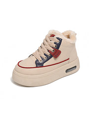 Високи Памучни Обувки с Подплата и Мека Подметка