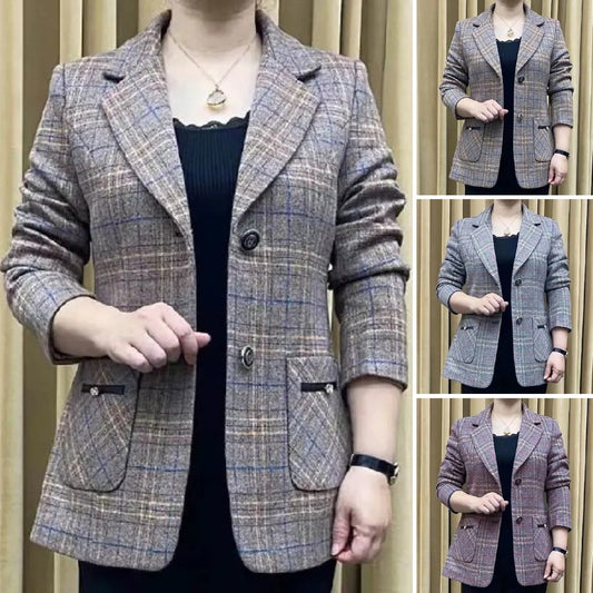 ✨🧥【M-4XL】Ново есенно-зимно яке с ревери за жени