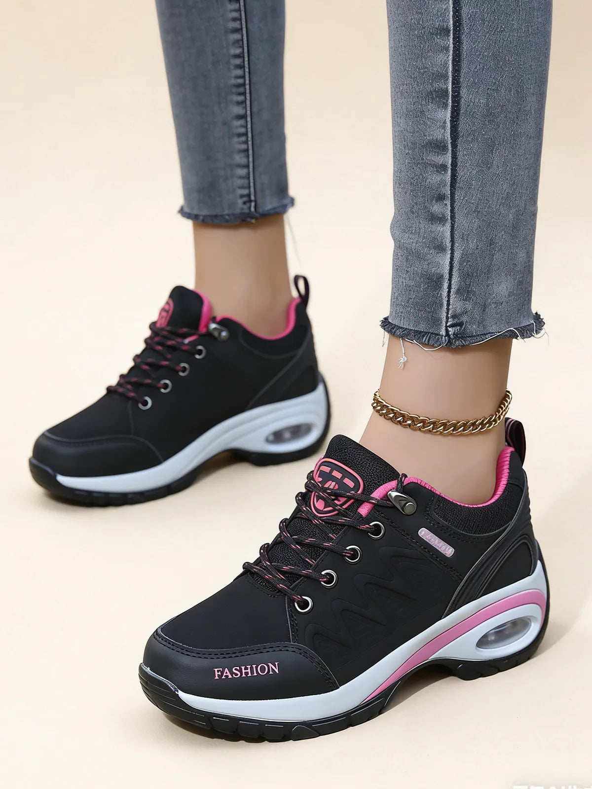 Дамски Планински Обувки с Дебела Подметка и Амортизация