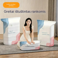 -50%🧳 5 vnt. pakuotė【Pirk 3, gauk 2 NEMOKAMAI】Vakuuminiai drabužių laikymo maišeliai be pompos