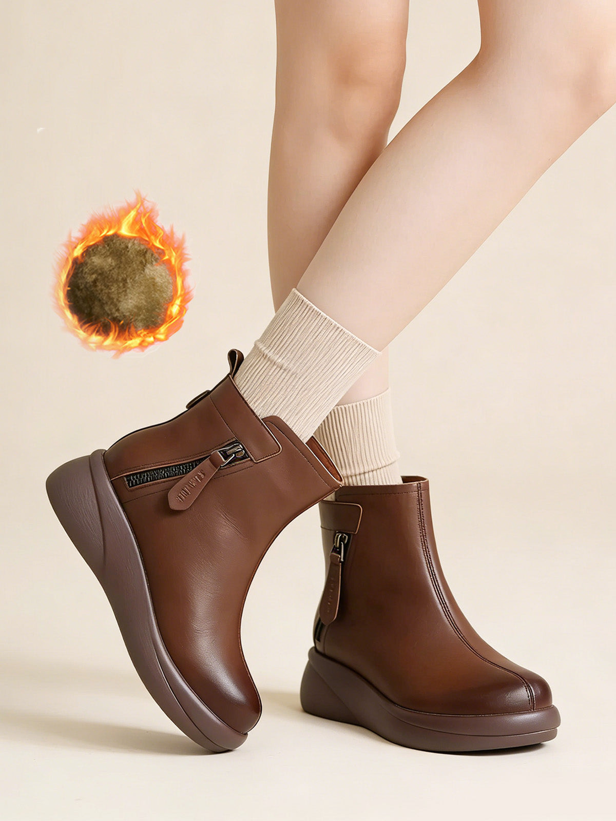 Топли Мартинси с Платформа и Подплата