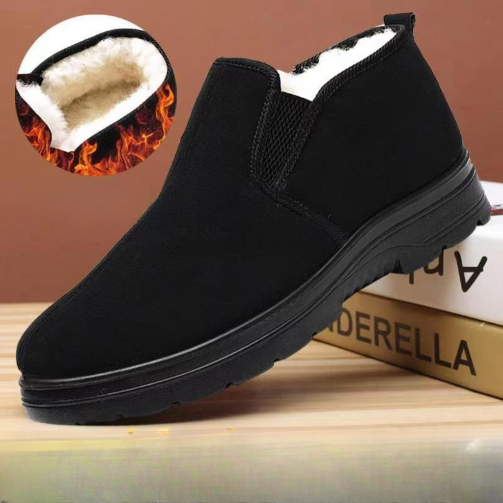 🔥【най-продавани】👟 Есенни и зимни ботуши за средна възраст и стари удебелени кадифени топли ботуши за сняг