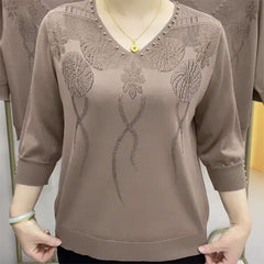 【M-5XL】Нов зимен моден пуловер от ледена коприна