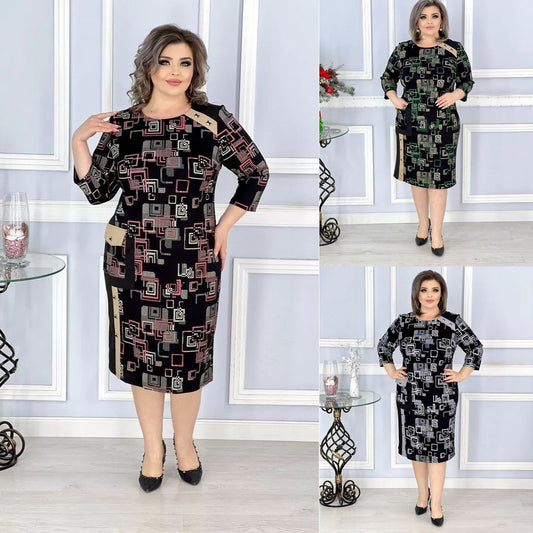 🍑😍【S-5XL】Голям размер сладки есенни дрешки.