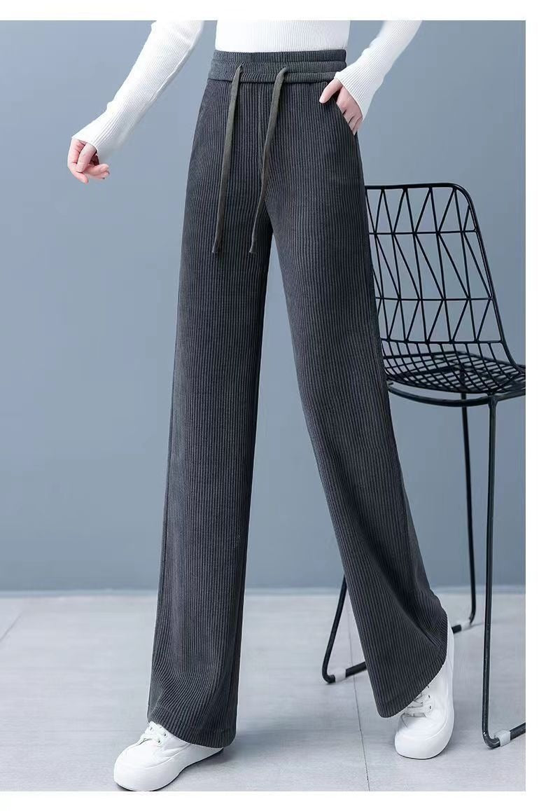 🔥【M-3XL】【40-110KG】👖Нови дамски еластични широки панталони